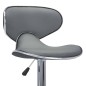 323648 vidaXL Bar Stools 2 pcs Grey Faux Leather 323648 vidaXL Bar Stools 2 pcs Grey Faux Leather
