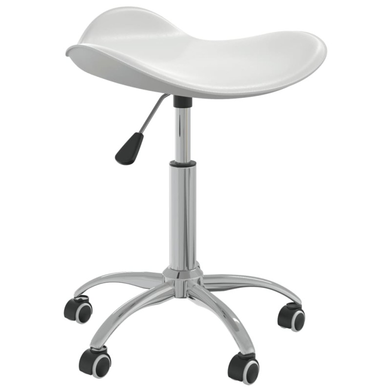 vidaXL Taburete de salón de belleza de cuero sintético blanco vidaXL Taburete de salón de belleza de cuero sintético blanco