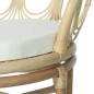 vidaXL Silla de comedor con cojín ratán natural y lino vidaXL Silla de comedor con cojín ratán natural y lino