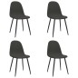 vidaXL Sillas de comedor 4 uds cuero sintético negro 45x53,5x83 cm vidaXL Sillas de comedor 4 uds cuero sintético negro 45x53,5x83 cm