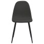 vidaXL Sillas de comedor 4 uds cuero sintético negro 45x53,5x83 cm vidaXL Sillas de comedor 4 uds cuero sintético negro 45x53,5x83 cm