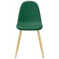 vidaXL Sillas de comedor 4 unidades terciopelo verde oscuro vidaXL Sillas de comedor 4 unidades terciopelo verde oscuro
