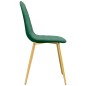 vidaXL Sillas de comedor 4 unidades terciopelo verde oscuro vidaXL Sillas de comedor 4 unidades terciopelo verde oscuro