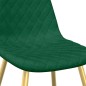 vidaXL Sillas de comedor 4 unidades terciopelo verde oscuro vidaXL Sillas de comedor 4 unidades terciopelo verde oscuro