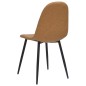 vidaXL Sillas comedor 4 uds cuero sintético marrón claro 45x53,5x83 cm vidaXL Sillas comedor 4 uds cuero sintético marrón claro 45x53,5x83 cm