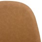 vidaXL Sillas comedor 4 uds cuero sintético marrón claro 45x53,5x83 cm vidaXL Sillas comedor 4 uds cuero sintético marrón claro 45x53,5x83 cm