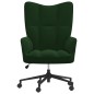 vidaXL Silla de relajación de terciopelo verde oscuro vidaXL Silla de relajación de terciopelo verde oscuro