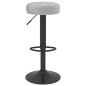 vidaXL Taburetes de cocina 2 unidades terciopelo gris