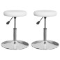 vidaXL Sillas de comedor 2 unidades cuero sintético blanco vidaXL Sillas de comedor 2 unidades cuero sintético blanco