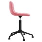 vidaXL Sillas de comedor giratorias 2 unidades de terciopelo rosa