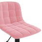 vidaXL Sillas de comedor giratorias 2 unidades de terciopelo rosa