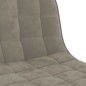 vidaXL Taburetes de cocina 2 unidades terciopelo gris claro vidaXL Taburetes de cocina 2 unidades terciopelo gris claro