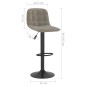 vidaXL Taburetes de cocina 2 unidades terciopelo gris claro vidaXL Taburetes de cocina 2 unidades terciopelo gris claro