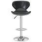 vidaXL Taburete de cocina de cuero sintético negro vidaXL Taburete de cocina de cuero sintético negro