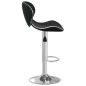 vidaXL Taburete de cocina de cuero sintético negro vidaXL Taburete de cocina de cuero sintético negro