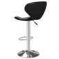 vidaXL Taburete de cocina de cuero sintético negro vidaXL Taburete de cocina de cuero sintético negro