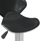 vidaXL Taburete de cocina de cuero sintético negro vidaXL Taburete de cocina de cuero sintético negro