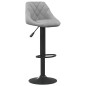 vidaXL Taburete de cocina de terciopelo gris claro vidaXL Taburete de cocina de terciopelo gris claro