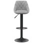 vidaXL Taburete de cocina de terciopelo gris claro vidaXL Taburete de cocina de terciopelo gris claro