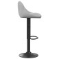 vidaXL Taburete de cocina de terciopelo gris claro vidaXL Taburete de cocina de terciopelo gris claro