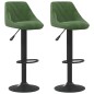 vidaXL Taburetes de cocina 2 unidades terciopelo verde oscuro vidaXL Taburetes de cocina 2 unidades terciopelo verde oscuro