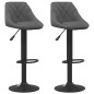 vidaXL Taburetes de cocina 2 unidades terciopelo gris oscuro vidaXL Taburetes de cocina 2 unidades terciopelo gris oscuro