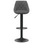 vidaXL Taburetes de cocina 2 unidades terciopelo gris oscuro vidaXL Taburetes de cocina 2 unidades terciopelo gris oscuro