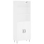 vidaXL Aparador alto madera contrachapada blanco 69,5x34x180 cm vidaXL Aparador alto madera contrachapada blanco 69,5x34x180 cm