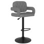 vidaXL Taburetes de cocina 2 unidades tela gris claro vidaXL Taburetes de cocina 2 unidades tela gris claro