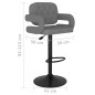 vidaXL Taburetes de cocina 2 unidades tela gris claro vidaXL Taburetes de cocina 2 unidades tela gris claro