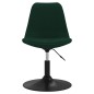 vidaXL Sillas de comedor giratorias 4 uds terciopelo verde oscuro vidaXL Sillas de comedor giratorias 4 uds terciopelo verde oscuro