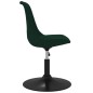 vidaXL Sillas de comedor giratorias 4 uds terciopelo verde oscuro vidaXL Sillas de comedor giratorias 4 uds terciopelo verde oscuro