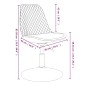 vidaXL Sillas de comedor giratorias 4 uds terciopelo verde oscuro vidaXL Sillas de comedor giratorias 4 uds terciopelo verde oscuro