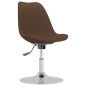 vidaXL Sillas de comedor giratorias 4 unidades tela marrón vidaXL Sillas de comedor giratorias 4 unidades tela marrón
