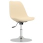 vidaXL Sillas de comedor giratorias 4 unidades tela crema vidaXL Sillas de comedor giratorias 4 unidades tela crema