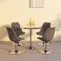 vidaXL Sillas de comedor giratorias 4 unidades tela taupe vidaXL Sillas de comedor giratorias 4 unidades tela taupe
