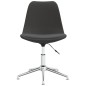 vidaXL Sillas de comedor giratorias 2 unidades tela gris oscuro vidaXL Sillas de comedor giratorias 2 unidades tela gris oscuro
