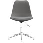 vidaXL Sillas de comedor giratorias 2 unidades tela gris claro vidaXL Sillas de comedor giratorias 2 unidades tela gris claro