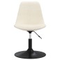 vidaXL Sillas de comedor giratorias 4 unidades terciopelo color crema vidaXL Sillas de comedor giratorias 4 unidades terciopelo color crema