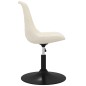 vidaXL Sillas de comedor giratorias 4 unidades terciopelo color crema vidaXL Sillas de comedor giratorias 4 unidades terciopelo color crema