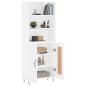 vidaXL Aparador alto madera contrachapada blanco 69,5x34x180 cm vidaXL Aparador alto madera contrachapada blanco 69,5x34x180 cm