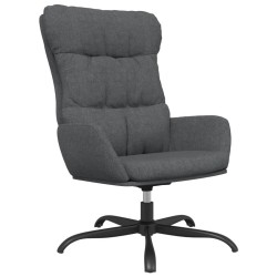 vidaXL Sillón de relax de tela gris oscuro