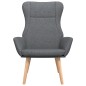 vidaXL Sillón de relax de tela gris oscuro vidaXL Sillón de relax de tela gris oscuro