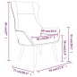 vidaXL Sillón de relax de tela gris oscuro vidaXL Sillón de relax de tela gris oscuro