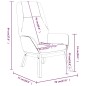 vidaXL Sillón de relax de tela gris claro vidaXL Sillón de relax de tela gris claro