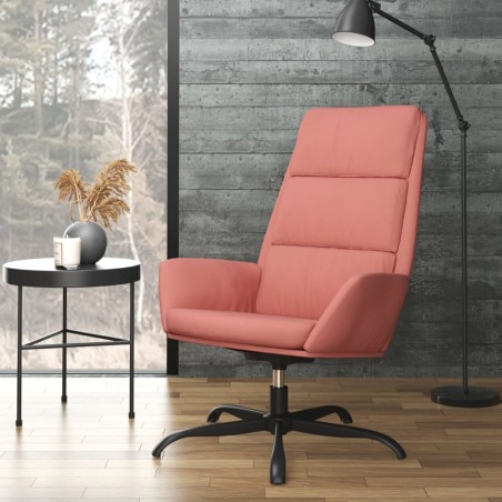 vidaXL Sillón de relax de terciopelo rosa