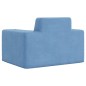 vidaXL Sofá para niños felpa suave azul vidaXL Sofá para niños felpa suave azul