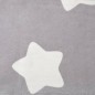 vidaXL Sofá cama infantil 2 plazas felpa suave gris claro estrellas