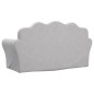 vidaXL Sofá para niños de 2 plazas felpa suave gris claro vidaXL Sofá para niños de 2 plazas felpa suave gris claro
