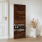 vidaXL Mueble zapatero madera contrachapada roble ahumado 59x17x169 cm vidaXL Mueble zapatero madera contrachapada roble ahumado 59x17x169 cm